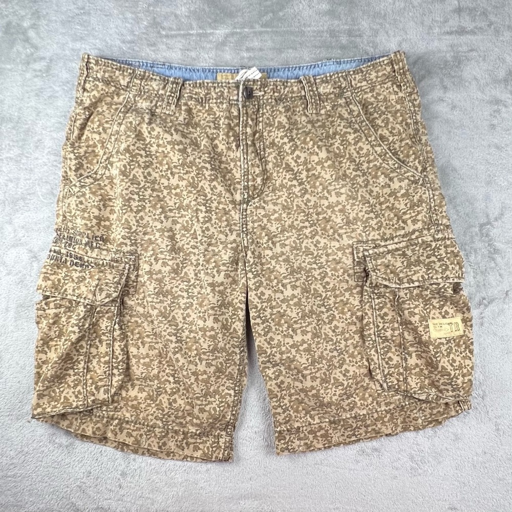 True Religion Cargo Shorts Mens 40 Camouflage Military Baggy Y2K Hip Hop Camo